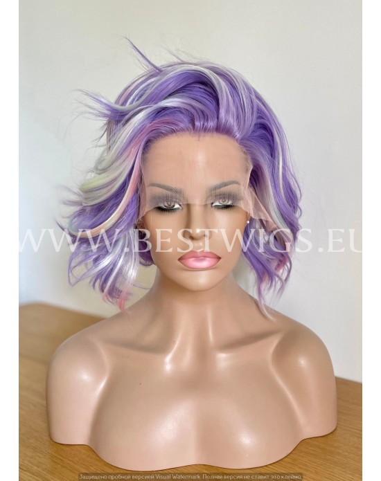 lilac lace front wig